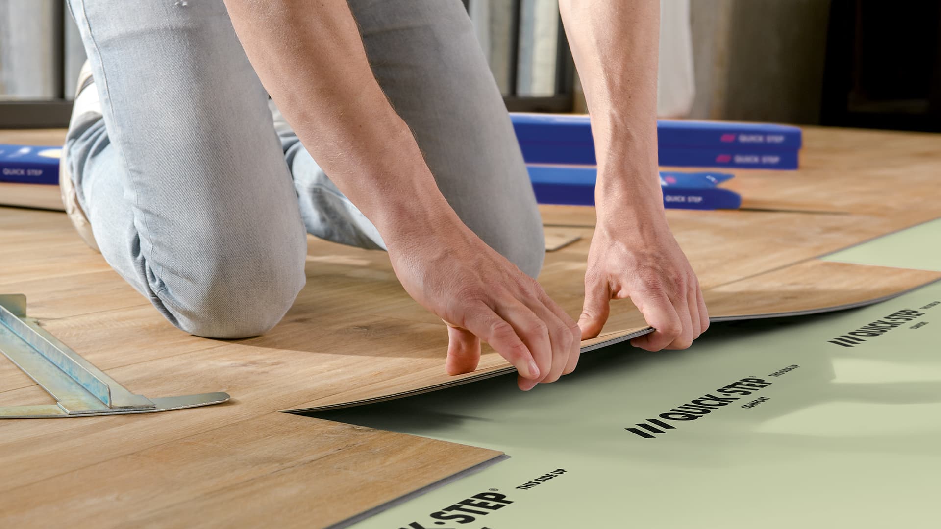 Tools for installing a vinyl floor